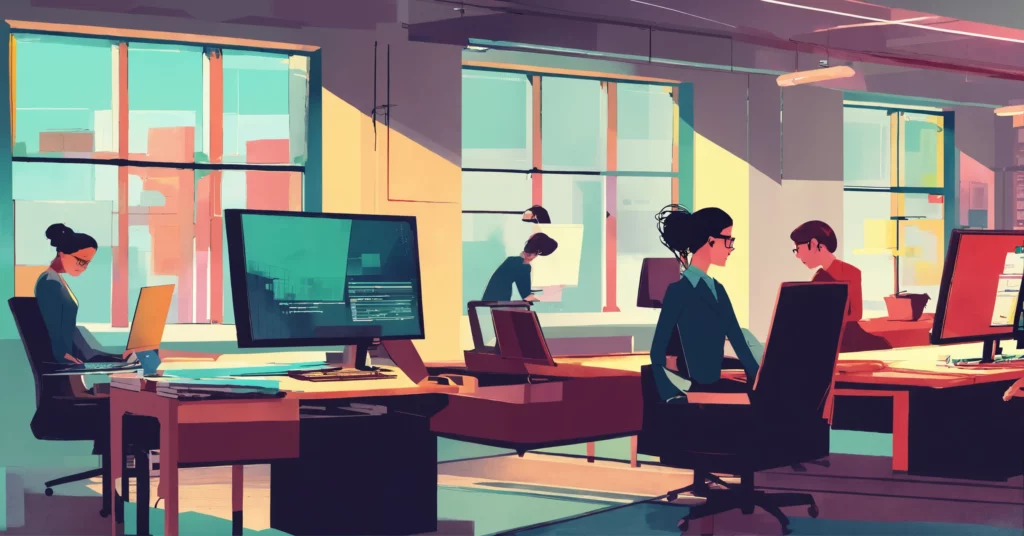 Illustration services informatiques